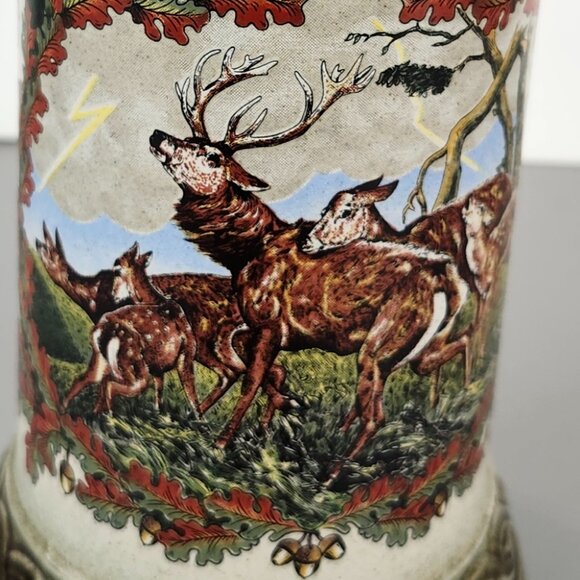 VTG GERZ West Germany Beer Stein - Hunting Motif - Picture 11 of 11